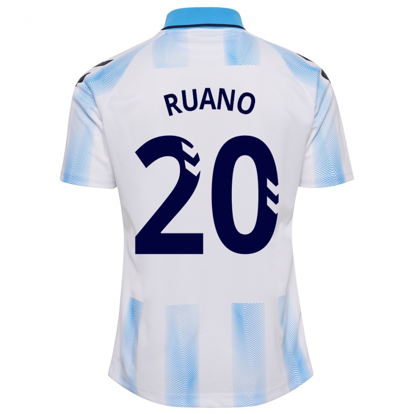 Bambino Maglia Celia Ruano #20 Bianco Blu Kit Gara Home 2023/24 Maglietta