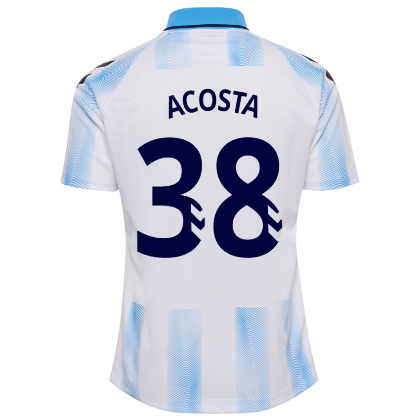 Bambino Maglia Judith Acosta #38 Bianco Blu Kit Gara Home 2023/24 Maglietta