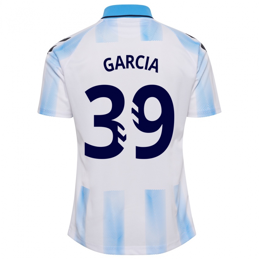Bambino Maglia Claudia García #39 Bianco Blu Kit Gara Home 2023/24 Maglietta