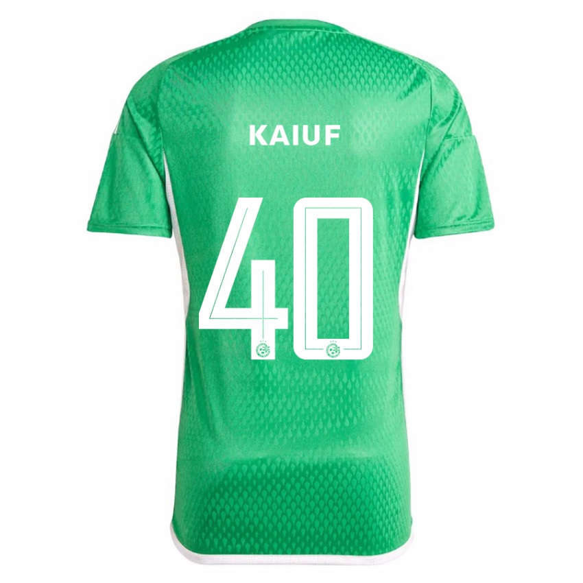 Bambino Maglia Sharif Kaiuf #40 Bianco Blu Kit Gara Home 2023/24 Maglietta