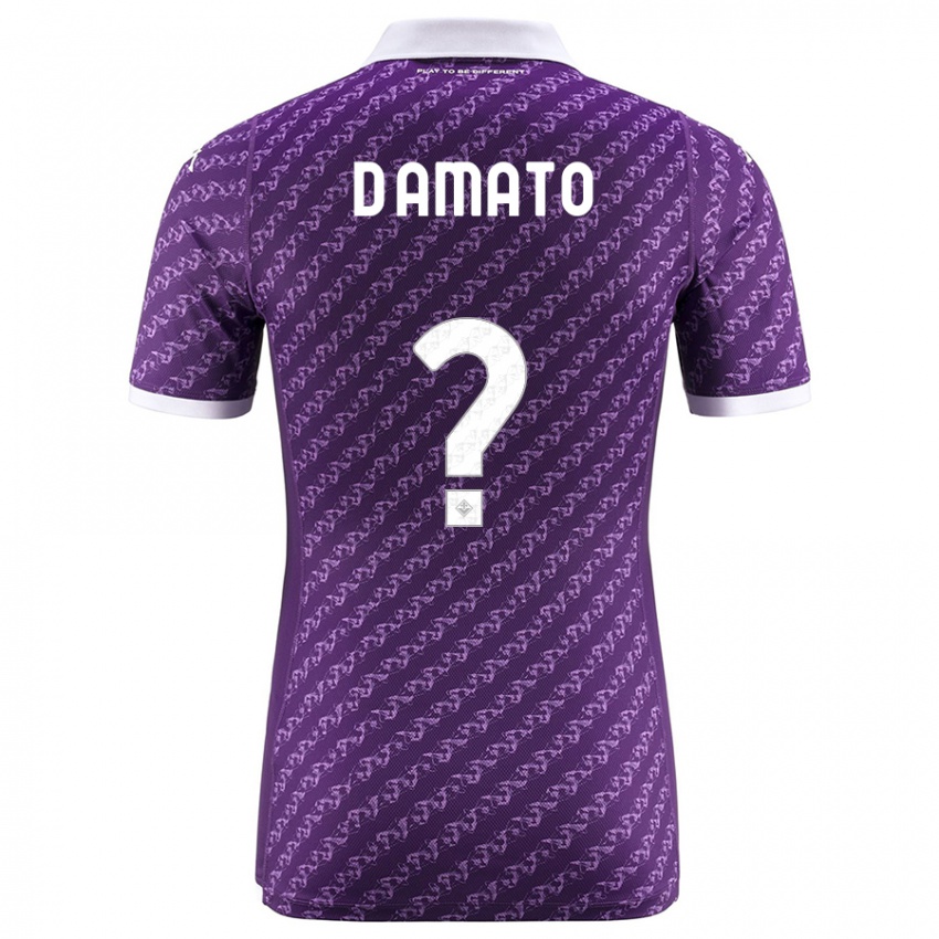 Bambino Maglia Gabriele D'amato #0 Viola Kit Gara Home 2023/24 Maglietta