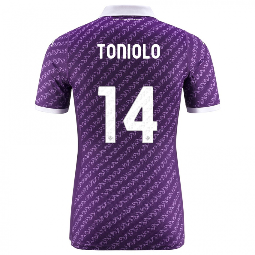 Bambino Maglia Martina Toniolo #14 Viola Kit Gara Home 2023/24 Maglietta