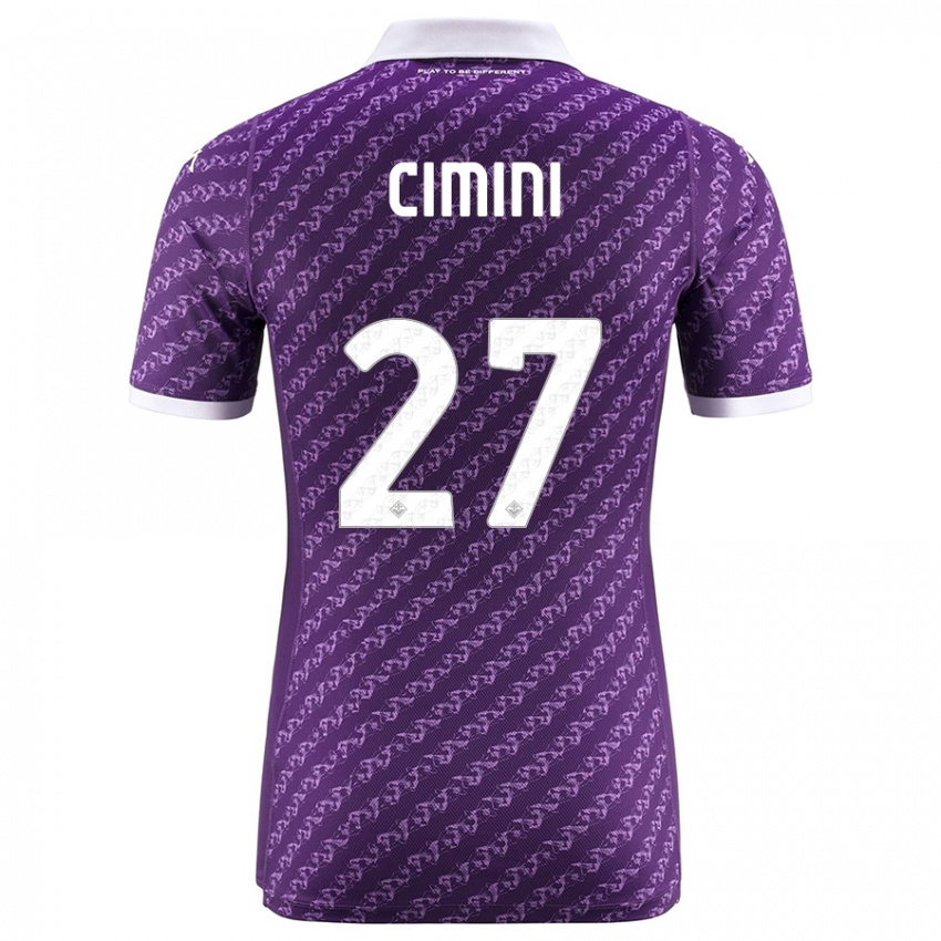 Bambino Maglia Linda Tucceri Cimini #27 Viola Kit Gara Home 2023/24 Maglietta