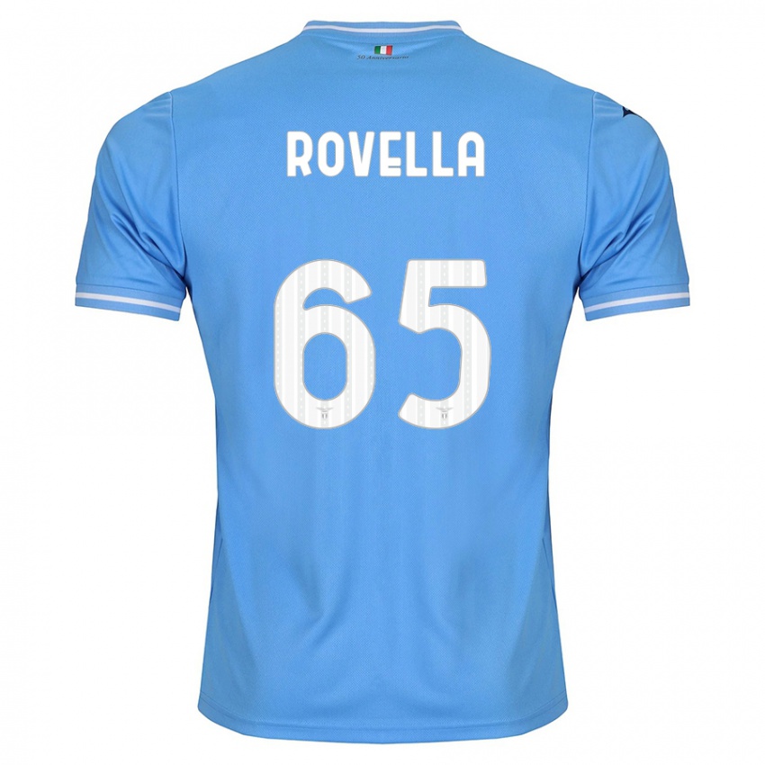 Bambino Maglia Nicolo Rovella #65 Blu Kit Gara Home 2023/24 Maglietta