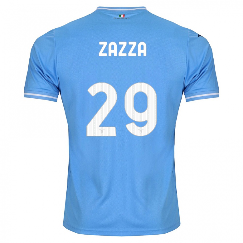 Bambino Maglia Matteo Zazza #29 Blu Kit Gara Home 2023/24 Maglietta