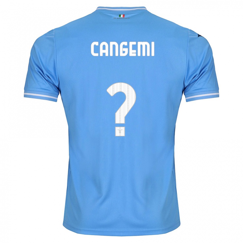 Bambino Maglia Emanuele Cangemi #0 Blu Kit Gara Home 2023/24 Maglietta