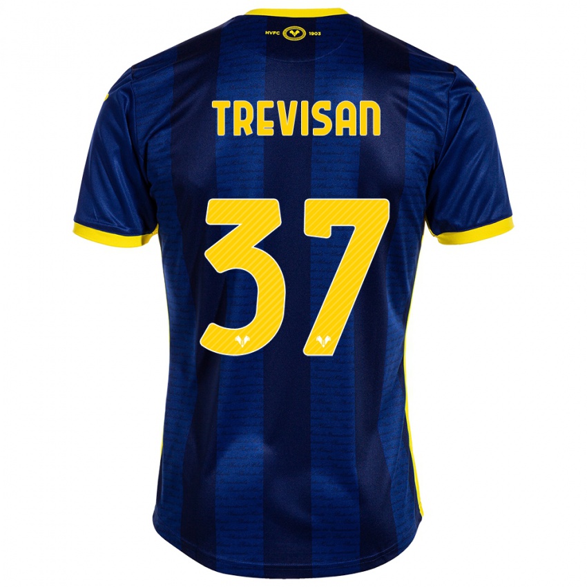 Bambino Maglia Michael Trevisan #37 Marina Militare Kit Gara Home 2023/24 Maglietta