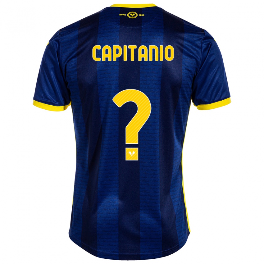 Bambino Maglia Alex Capitanio #0 Marina Militare Kit Gara Home 2023/24 Maglietta