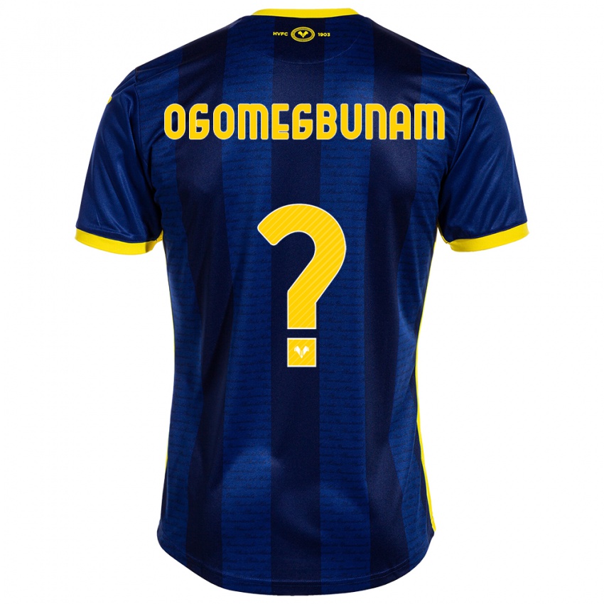 Bambino Maglia Izu Ogomegbunam #0 Marina Militare Kit Gara Home 2023/24 Maglietta