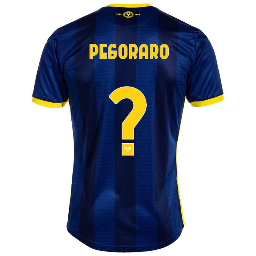 Bambino Maglia Leonardo Pegoraro #0 Marina Militare Kit Gara Home 2023/24 Maglietta