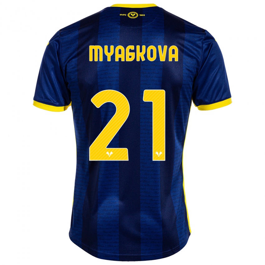 Bambino Maglia Alina Myagkova #21 Marina Militare Kit Gara Home 2023/24 Maglietta