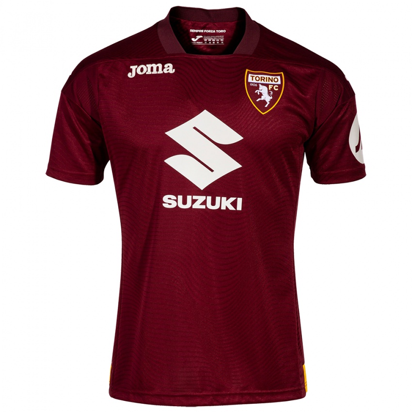 Bambino Maglia Duván Zapata #91 Rosso Scuro Kit Gara Home 2023/24 Maglietta