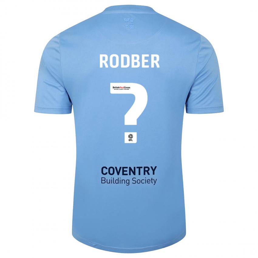 Bambino Maglia Samuel Rodber #0 Cielo Blu Kit Gara Home 2023/24 Maglietta