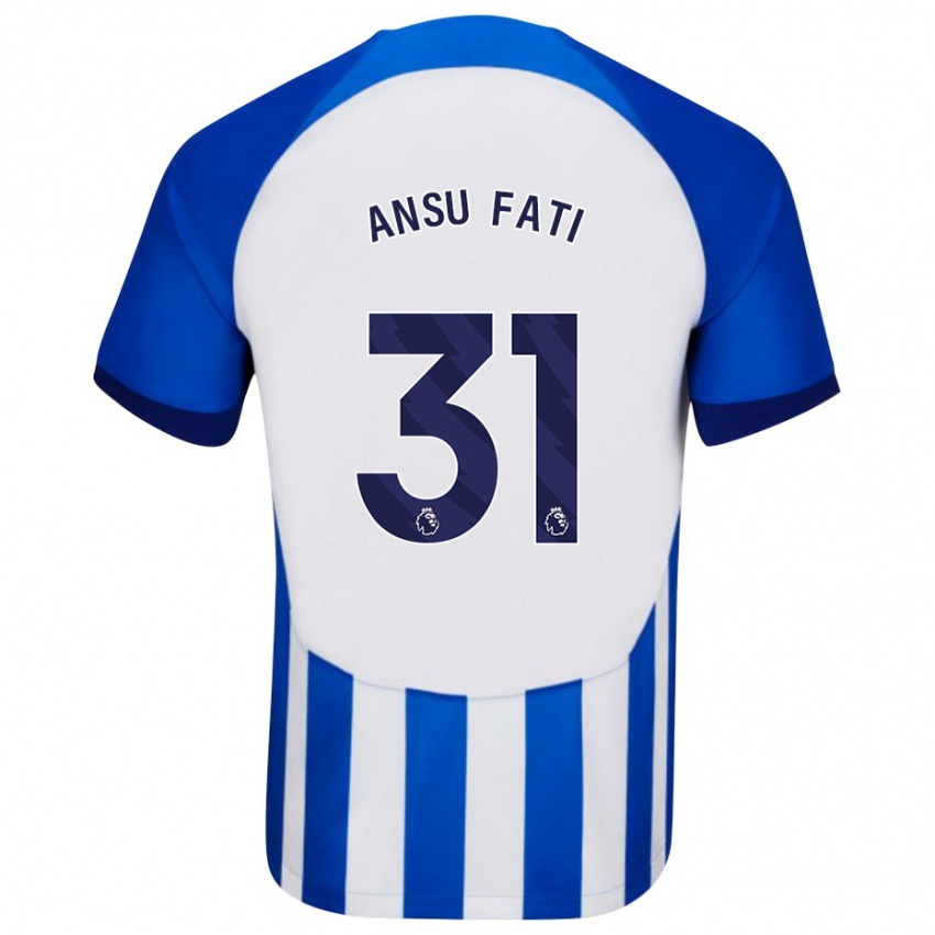 Bambino Maglia Ansu Fati #31 Blu Kit Gara Home 2023/24 Maglietta