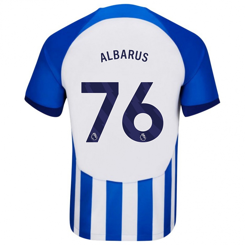 Bambino Maglia Zane Albarus #76 Blu Kit Gara Home 2023/24 Maglietta