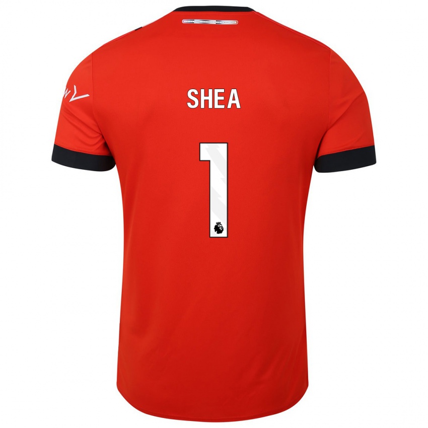 Bambino Maglia James Shea #1 Rosso Kit Gara Home 2023/24 Maglietta