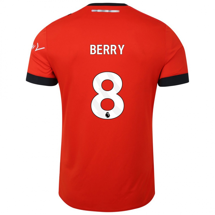 Bambino Maglia Luke Berry #8 Rosso Kit Gara Home 2023/24 Maglietta