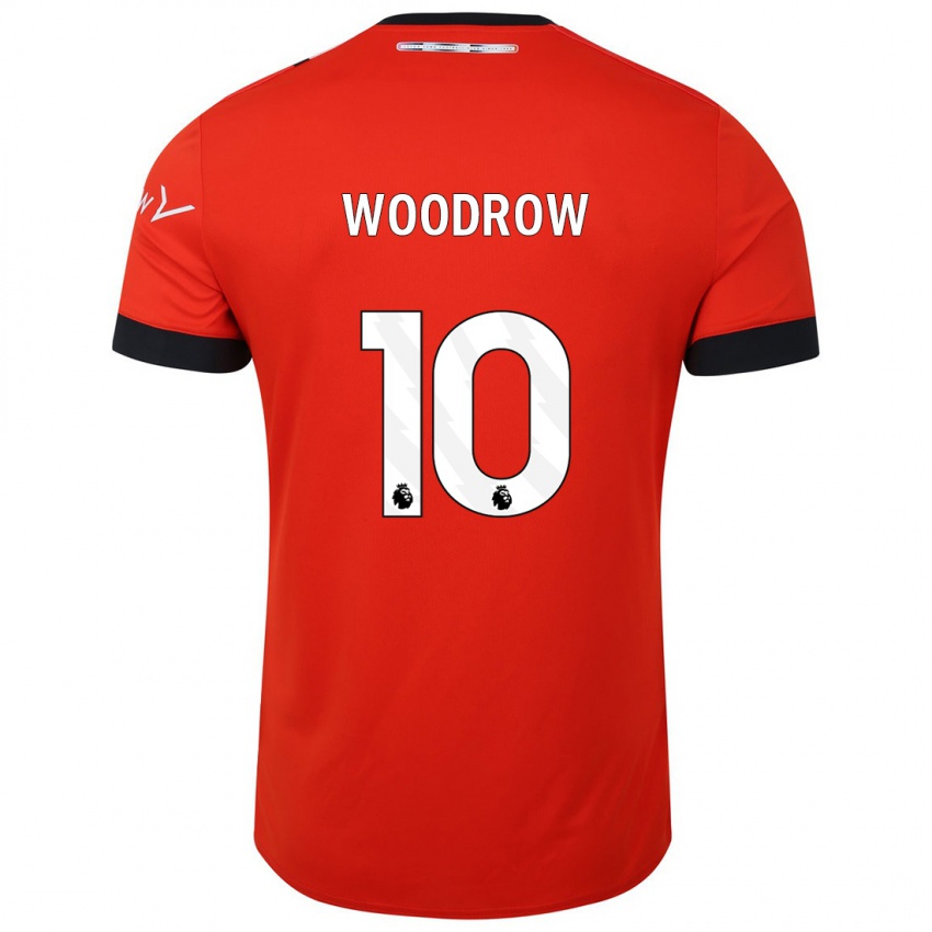 Bambino Maglia Cauley Woodrow #10 Rosso Kit Gara Home 2023/24 Maglietta