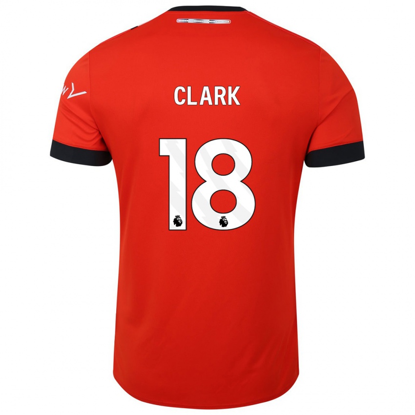 Bambino Maglia Jordan Clark #18 Rosso Kit Gara Home 2023/24 Maglietta