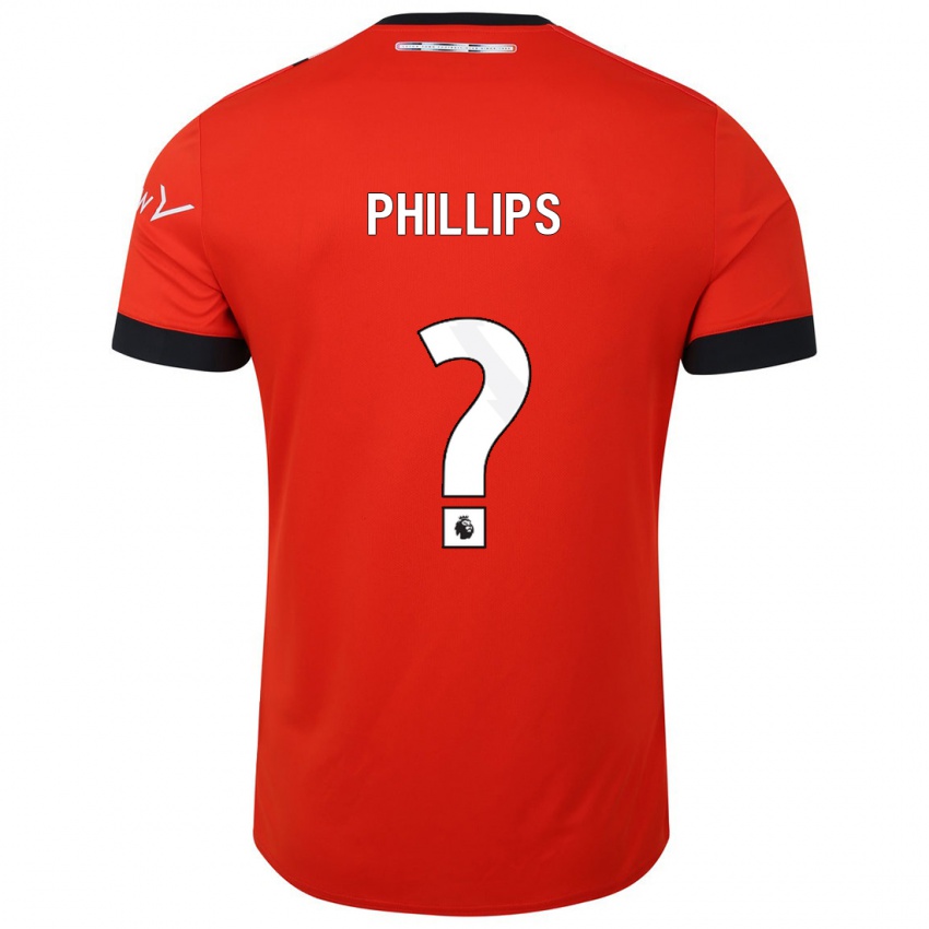 Bambino Maglia Josh Phillips #0 Rosso Kit Gara Home 2023/24 Maglietta