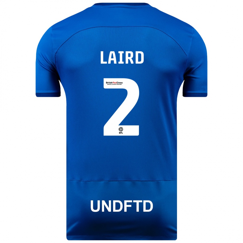 Bambino Maglia Ethan Laird #2 Blu Kit Gara Home 2023/24 Maglietta