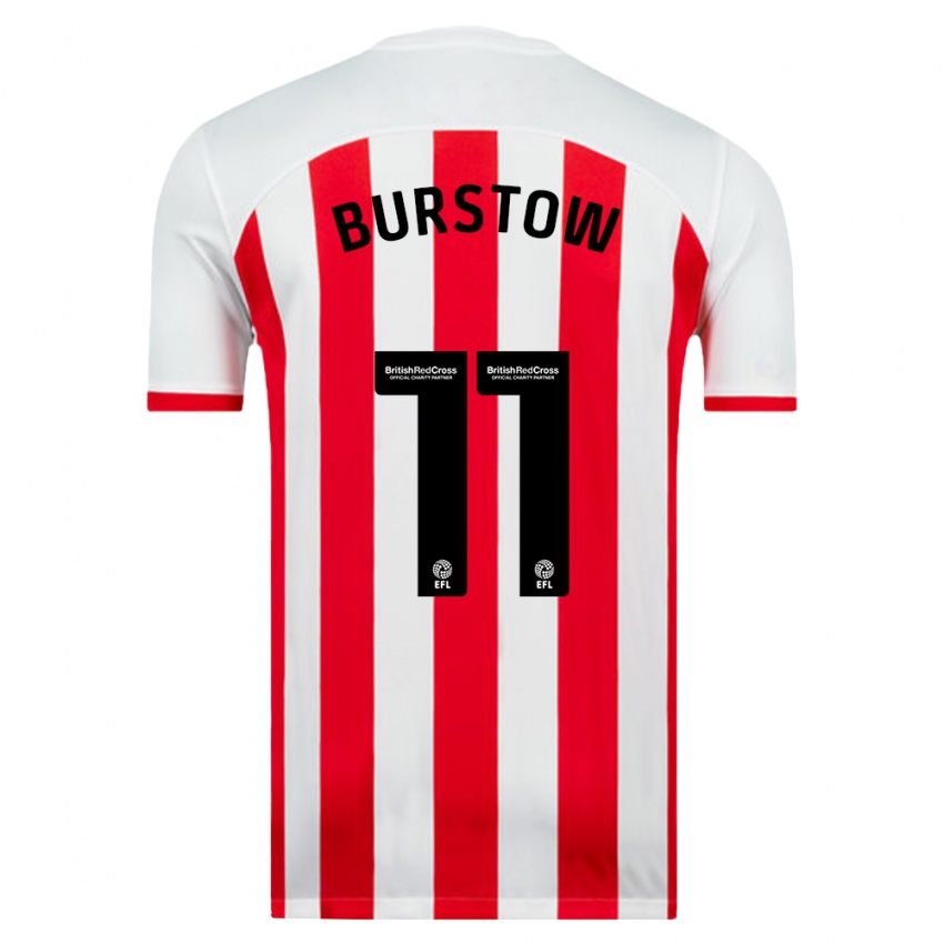 Bambino Maglia Mason Burstow #11 Bianco Kit Gara Home 2023/24 Maglietta