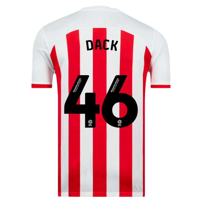 Bambino Maglia Bradley Dack #46 Bianco Kit Gara Home 2023/24 Maglietta