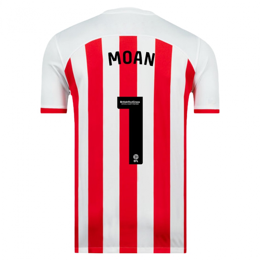 Bambino Maglia Claudia Moan #1 Bianco Kit Gara Home 2023/24 Maglietta