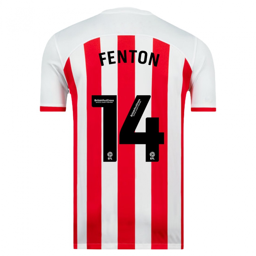 Bambino Maglia Natasha Fenton #14 Bianco Kit Gara Home 2023/24 Maglietta