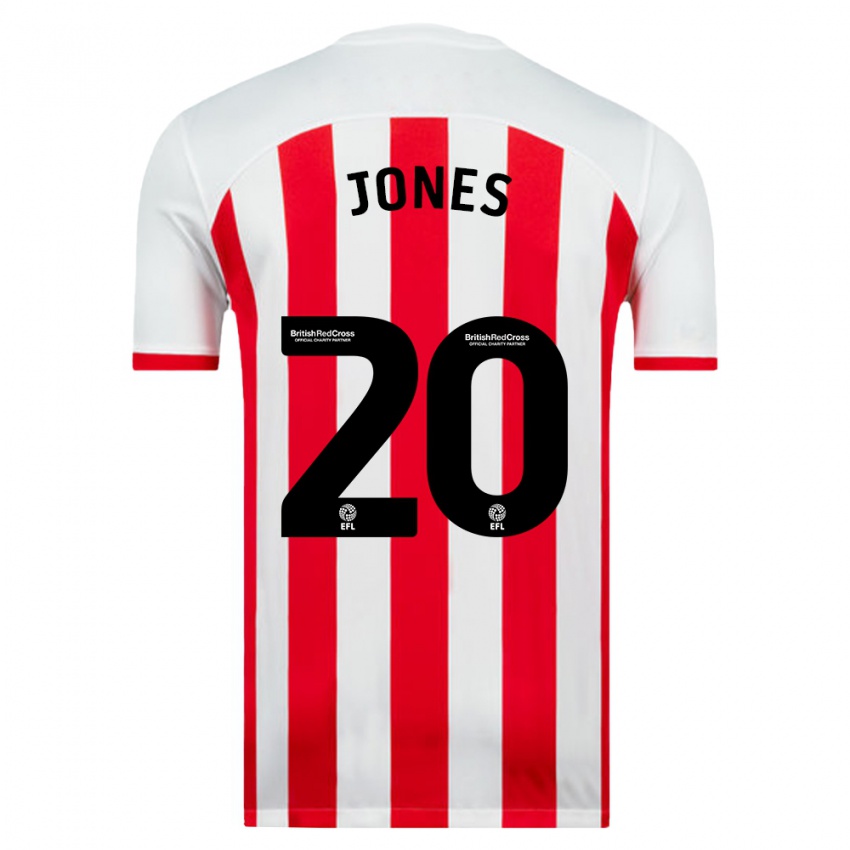 Bambino Maglia Ellen Jones #20 Bianco Kit Gara Home 2023/24 Maglietta