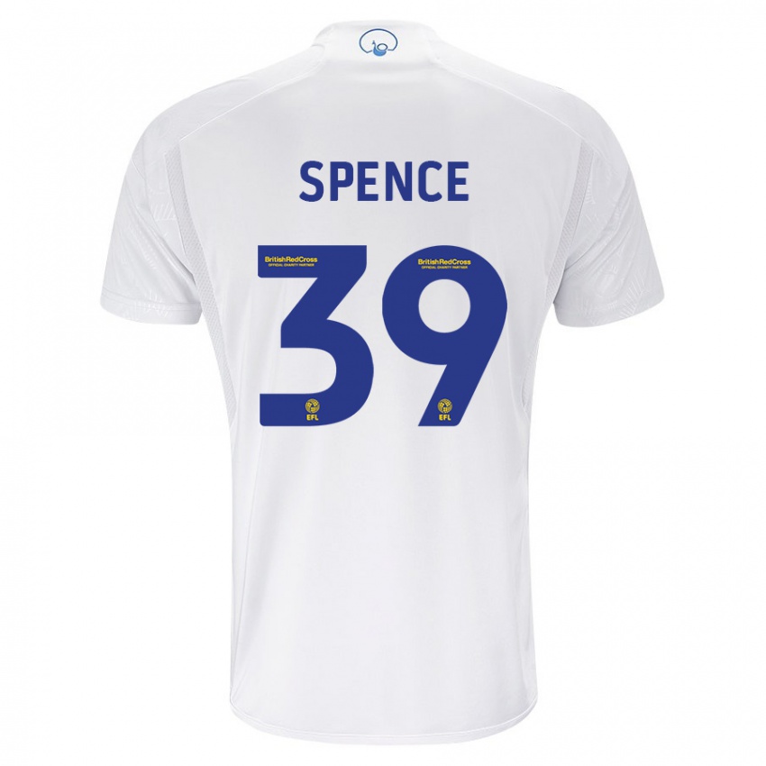 Bambino Maglia Djed Spence #39 Bianco Kit Gara Home 2023/24 Maglietta