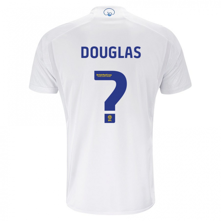 Bambino Maglia Connor Douglas #0 Bianco Kit Gara Home 2023/24 Maglietta