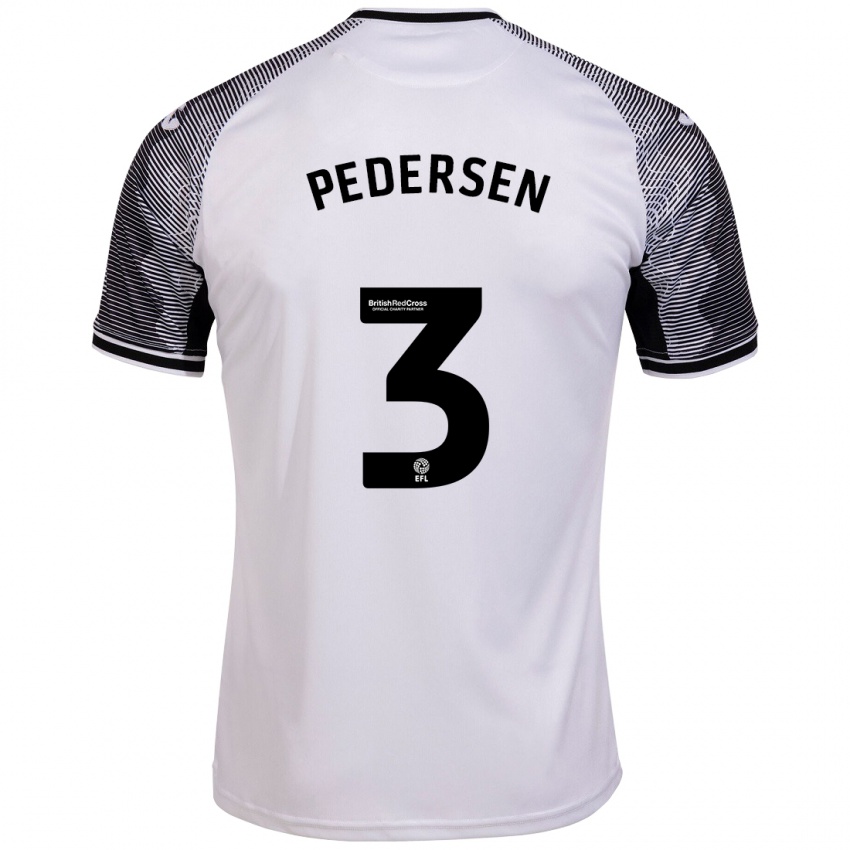 Bambino Maglia Kristian Pedersen #3 Bianco Kit Gara Home 2023/24 Maglietta