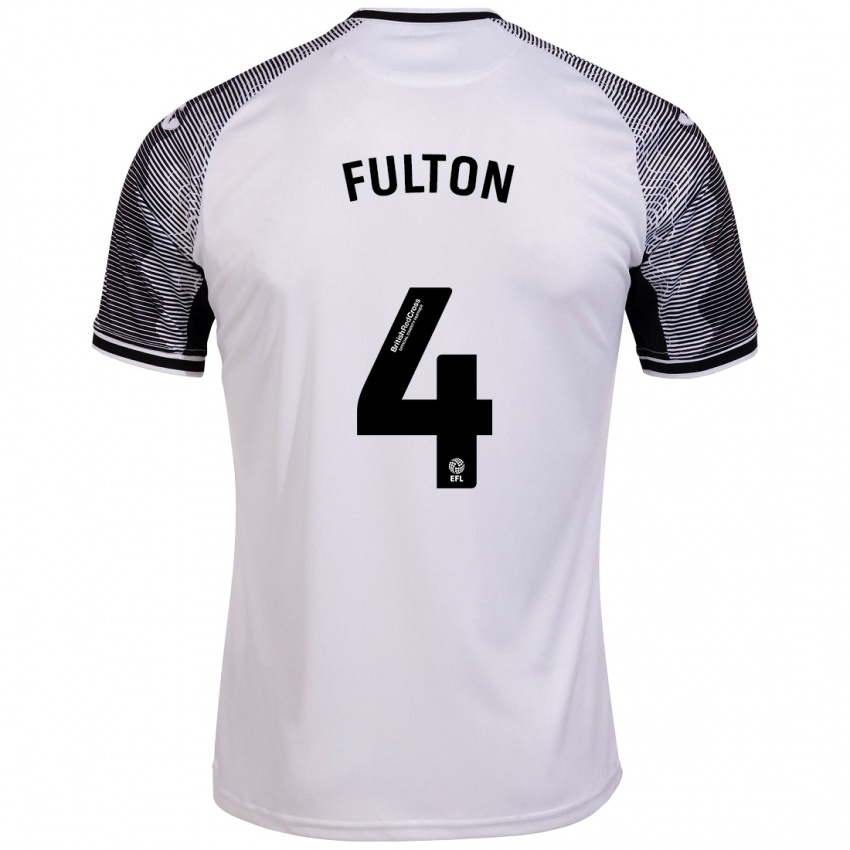 Bambino Maglia Jay Fulton #4 Bianco Kit Gara Home 2023/24 Maglietta