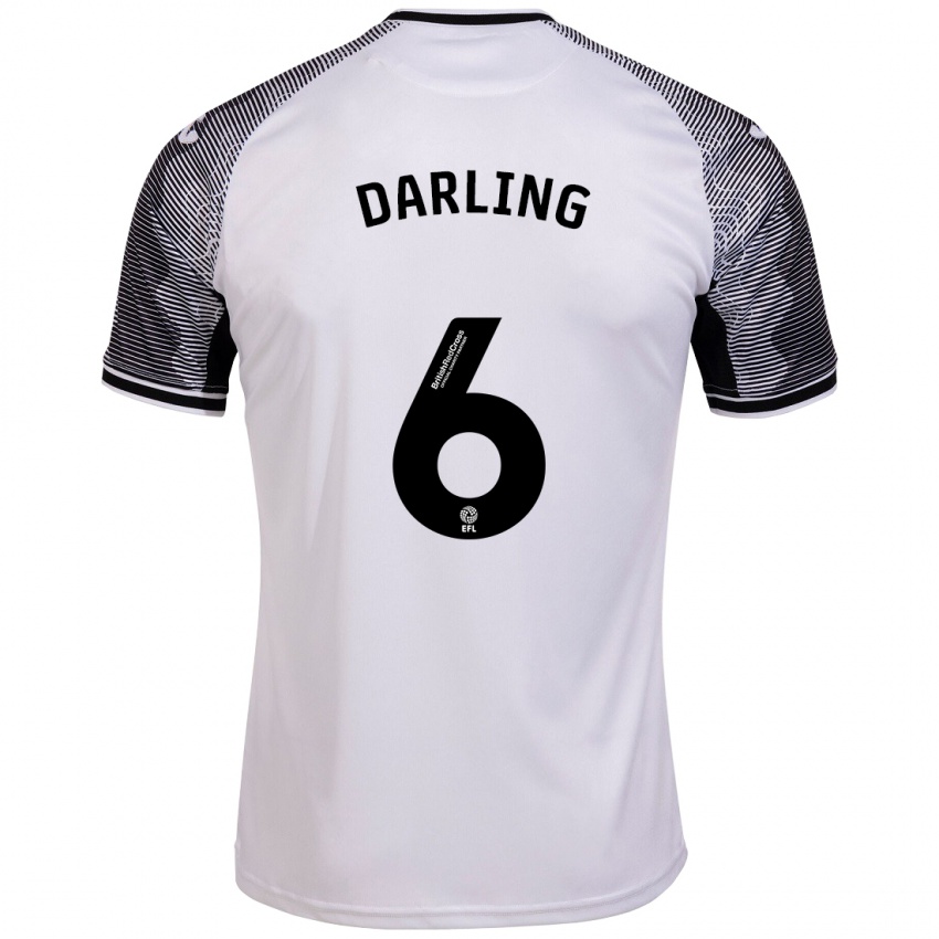 Bambino Maglia Harry Darling #6 Bianco Kit Gara Home 2023/24 Maglietta