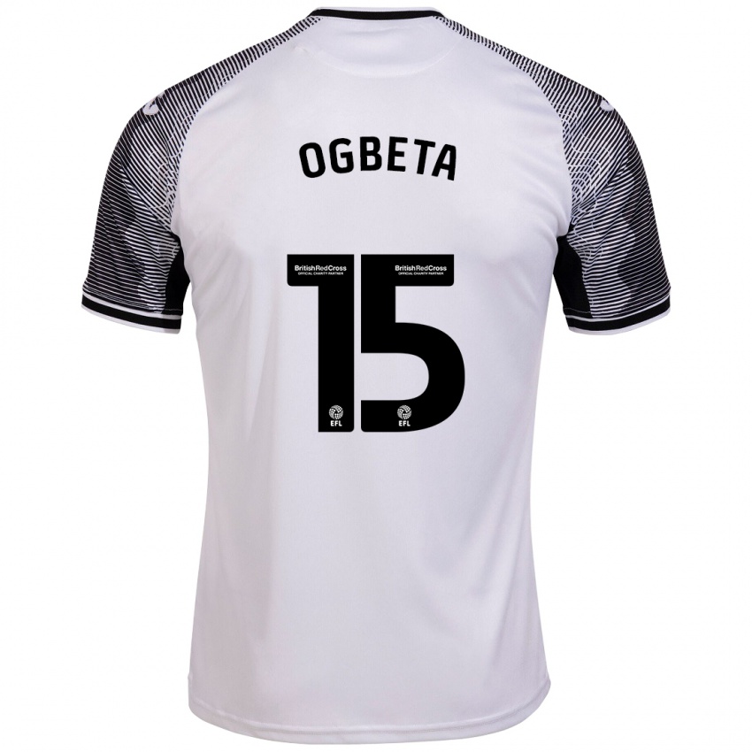 Bambino Maglia Nathanael Ogbeta #15 Bianco Kit Gara Home 2023/24 Maglietta