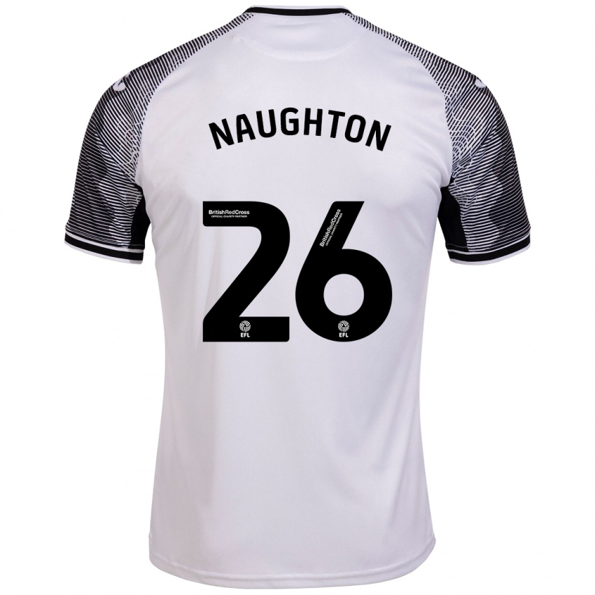 Bambino Maglia Kyle Naughton #26 Bianco Kit Gara Home 2023/24 Maglietta