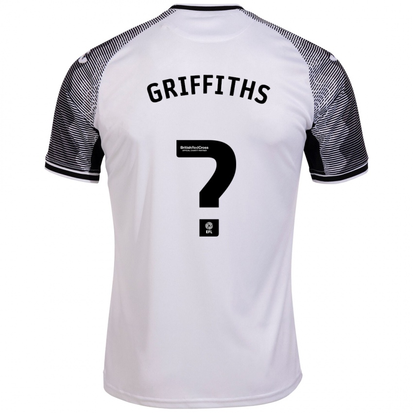 Bambino Maglia Ewan Griffiths #0 Bianco Kit Gara Home 2023/24 Maglietta