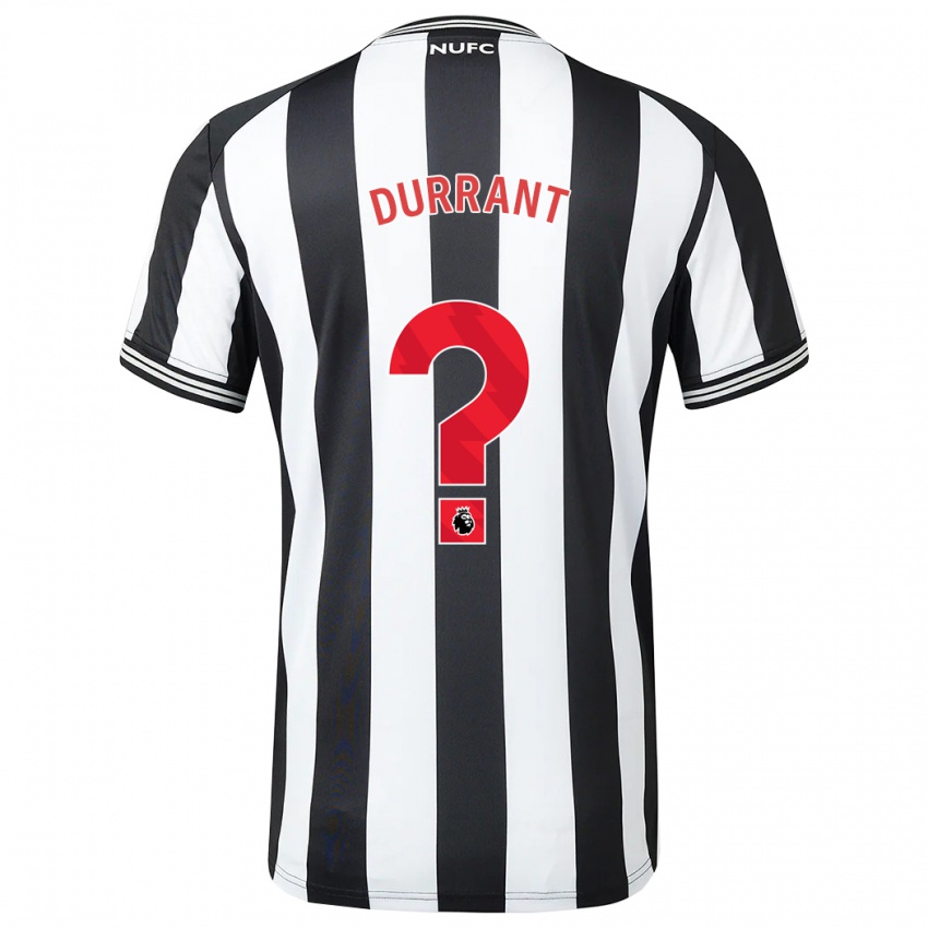 Bambino Maglia Jake Durrant #0 Nero Bianco Kit Gara Home 2023/24 Maglietta