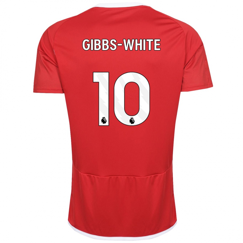 Bambino Maglia Morgan Gibbs-White #10 Rosso Kit Gara Home 2023/24 Maglietta