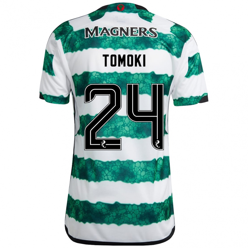 Bambino Maglia Tomoki Iwata #24 Verde Kit Gara Home 2023/24 Maglietta