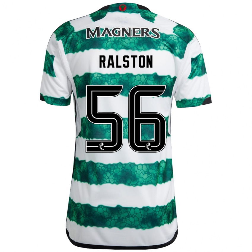 Bambino Maglia Anthony Ralston #56 Verde Kit Gara Home 2023/24 Maglietta