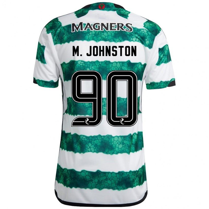 Bambino Maglia Mikey Johnston #90 Verde Kit Gara Home 2023/24 Maglietta