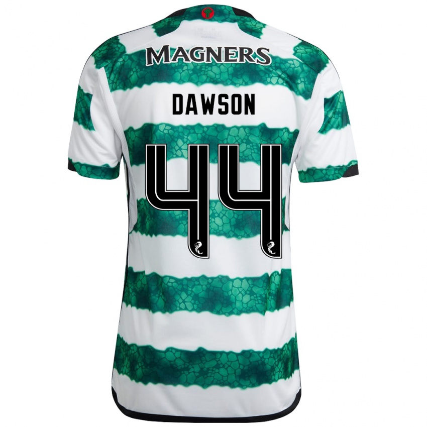 Bambino Maglia Joey Dawson #44 Verde Kit Gara Home 2023/24 Maglietta