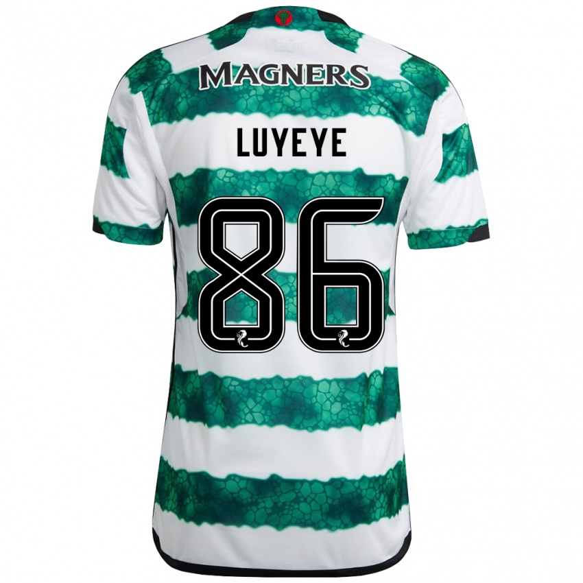 Bambino Maglia Benny-Jackson Luyeye #86 Verde Kit Gara Home 2023/24 Maglietta