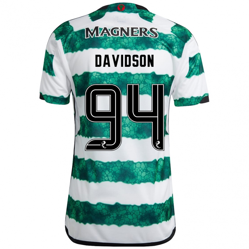 Bambino Maglia Bruno Davidson #94 Verde Kit Gara Home 2023/24 Maglietta