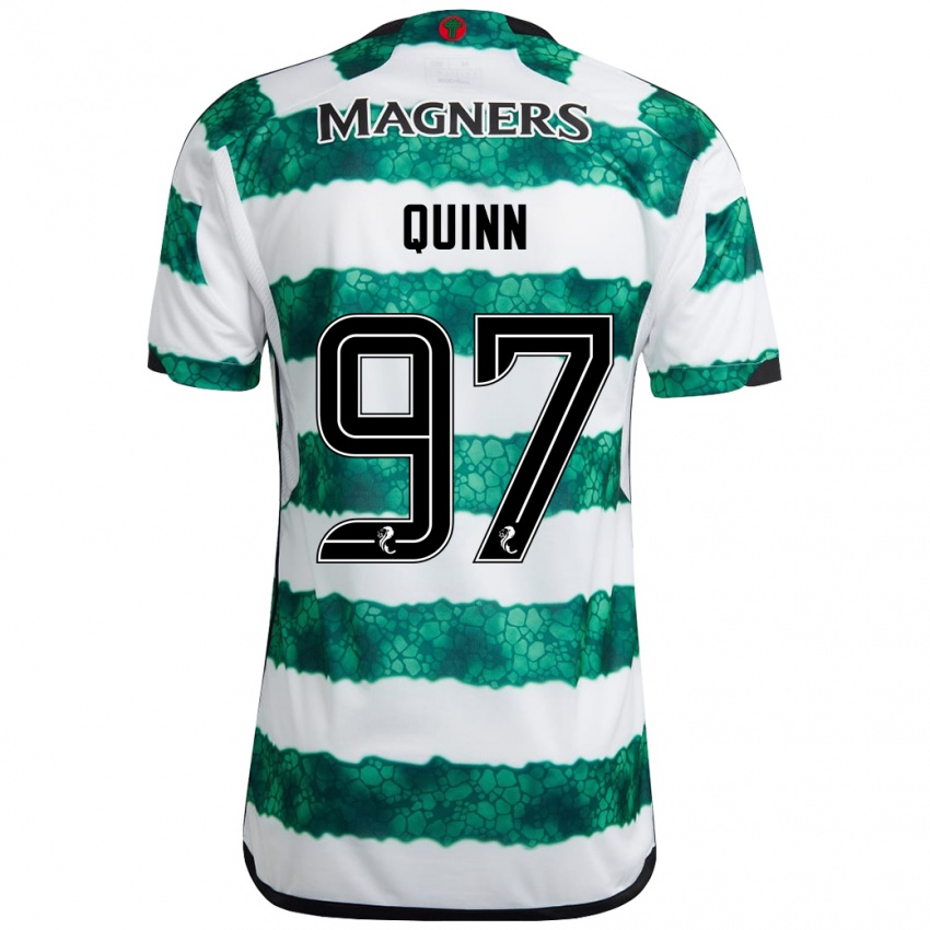 Bambino Maglia Ben Quinn #97 Verde Kit Gara Home 2023/24 Maglietta