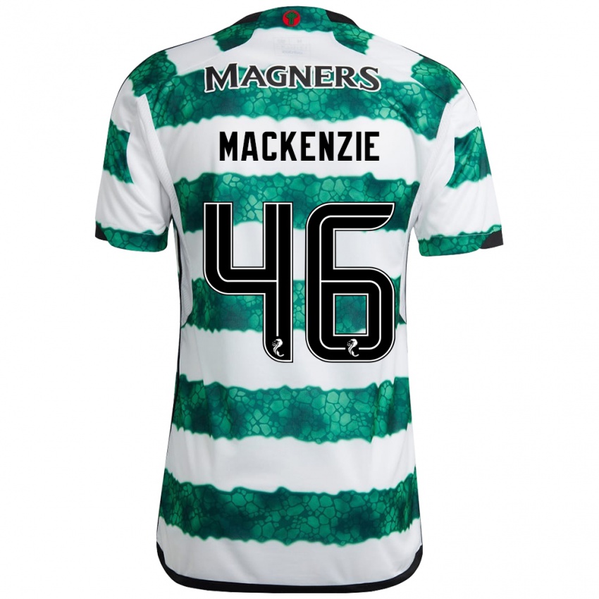 Bambino Maglia Magnus Mackenzie #46 Verde Kit Gara Home 2023/24 Maglietta