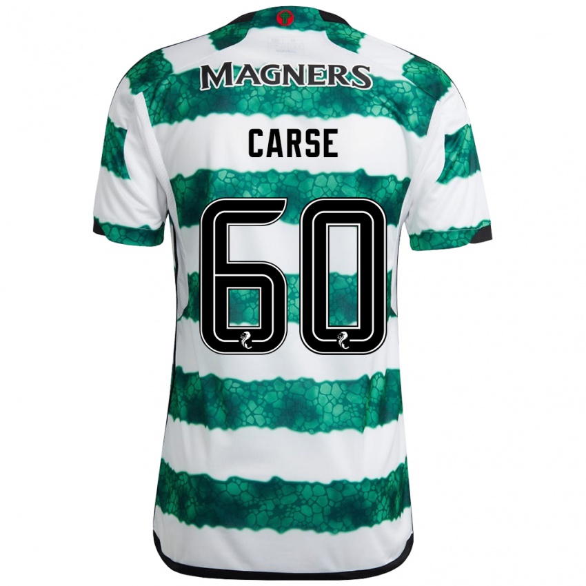 Bambino Maglia Mackenzie Carse #60 Verde Kit Gara Home 2023/24 Maglietta