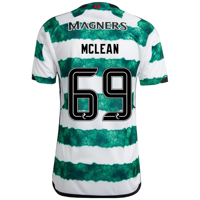 Bambino Maglia Kai Mclean #69 Verde Kit Gara Home 2023/24 Maglietta